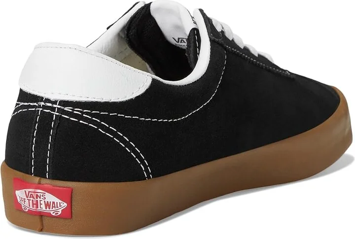 Vans Sport Low Athletic Shoes Black/Gum : Men's 5 - Women's 6.5 Medium, Suede - Image 4