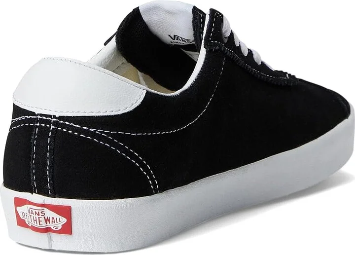 Vans Sport Low Athletic Shoes Black/White : Men's 4.5 - Women's 6 Medium, Leather/Suede - Image 4