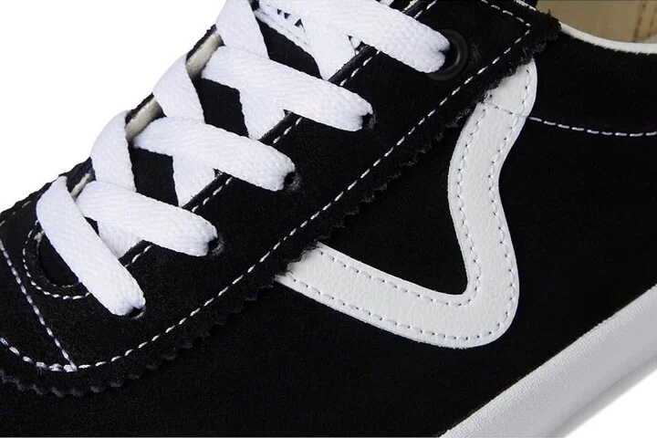 Vans Sport Low Athletic Shoes Black/White : Men's 4.5 - Women's 6 Medium, Leather/Suede - Image 7