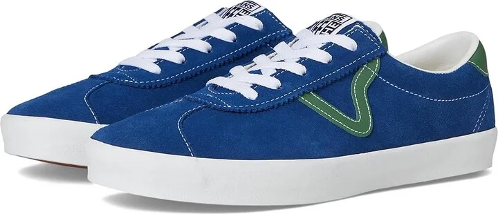 Vans Sport Low Athletic Shoes Sport Blue/Green : Men's 4 - Women's 5.5 Medium, Suede