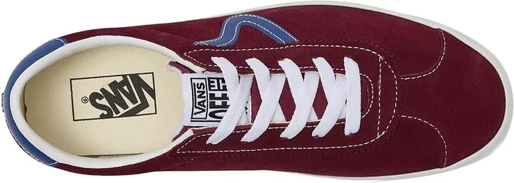 Vans Sport Low Athletic Shoes Sport Burgundy/Deep Blue : Men's 11.5 - Women's 13 Medium, Suede - Image 2