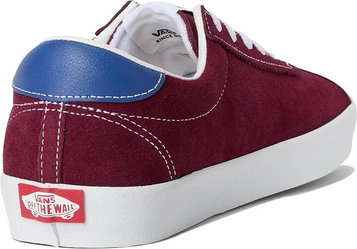 Vans Sport Low Athletic Shoes Sport Burgundy/Deep Blue : Men's 11.5 - Women's 13 Medium, Suede - Image 4
