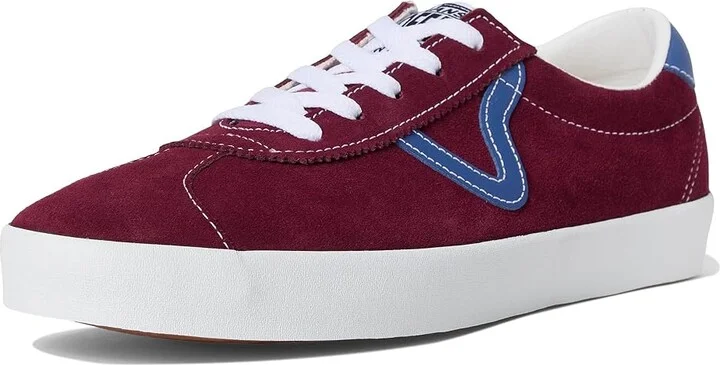 Vans Sport Low Athletic Shoes Sport Burgundy/Deep Blue : Men's 11.5 - Women's 13 Medium, Suede - Image 5