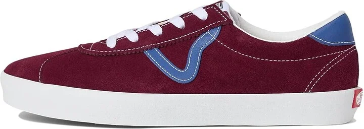 Vans Sport Low Athletic Shoes Sport Burgundy/Deep Blue : Men's 11.5 - Women's 13 Medium, Suede - Image 6