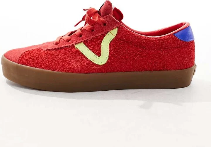Vans Sport Low in red with gum sole - Image 2
