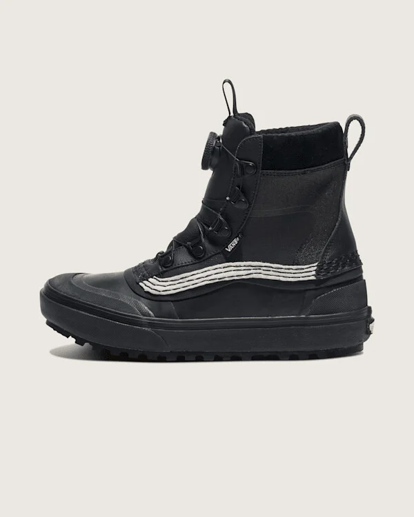 Vans Standard Mid Boa Waterproof Boot Shoes (Black) - 3.5 Boys / 5.0 Women