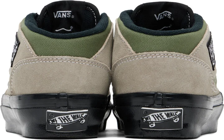 Vans Taupe & Khaki Half Cab Reissue 33 Sneakers - Image 2