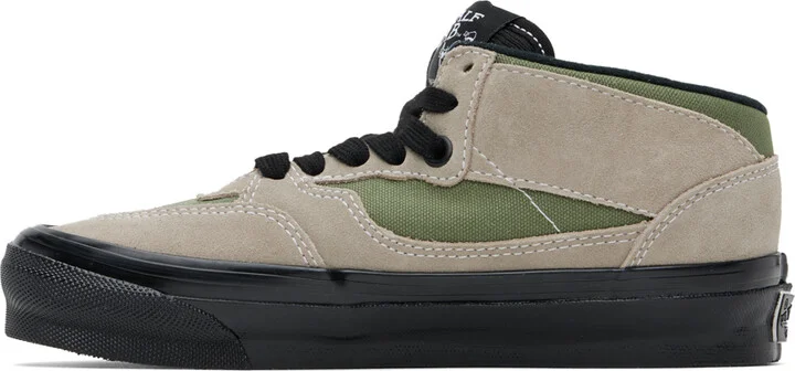 Vans Taupe & Khaki Half Cab Reissue 33 Sneakers - Image 3