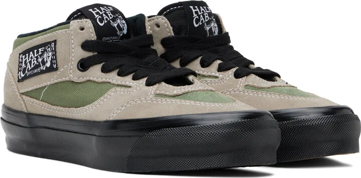 Vans Taupe & Khaki Half Cab Reissue 33 Sneakers - Image 4