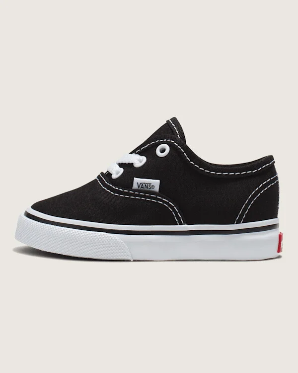 Vans Toddler Authentic Shoes (Black) - 2.5