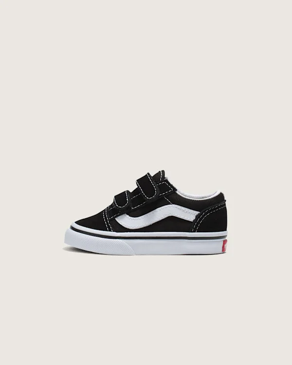 Vans Toddler Old Skool V Shoes (Black) - 2.0