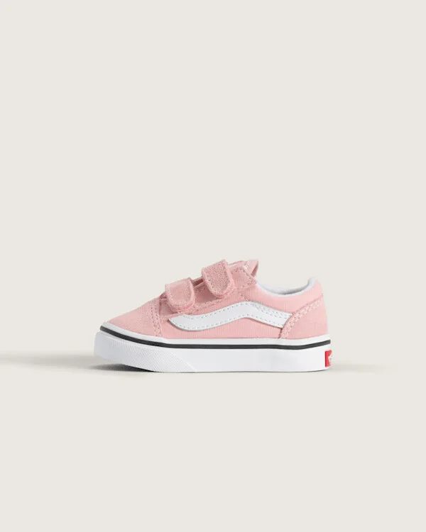 Vans Toddler Old Skool V Shoes (Powder Pink) - 2.0