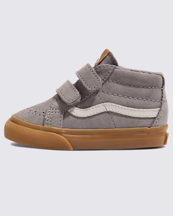 Vans Toddler Sk8-Mid Reissue V Gum Shoes (Grey / Gum) - 4.0