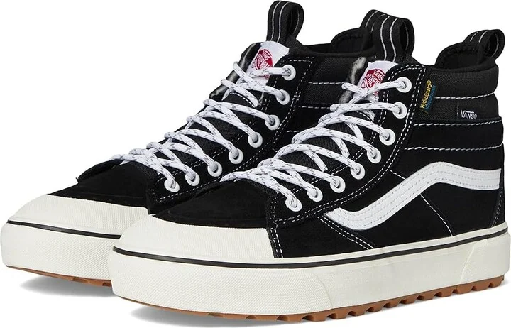 Vans U MTE SK8-Hi Snow Shoes Black/True White : Men's 6 - Women's 7.5 Medium, Leather