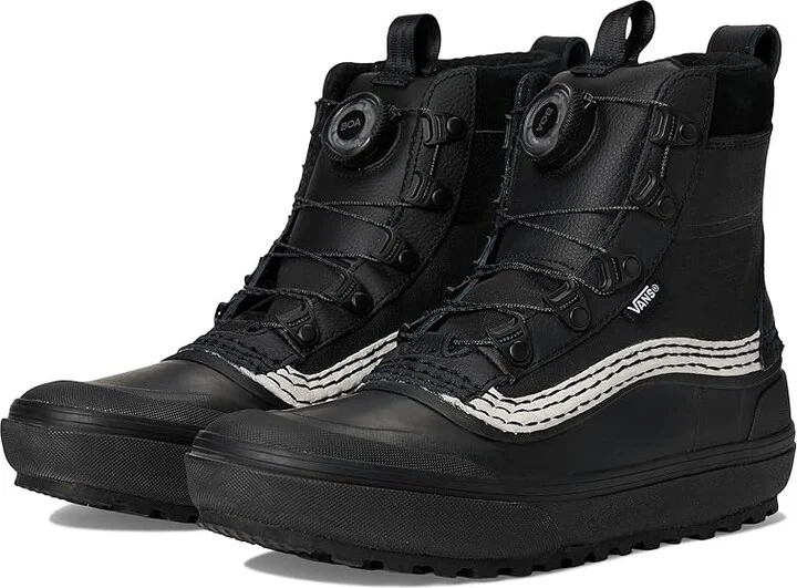 Vans U MTEtm Standard Mid BOA(r) Waterproof Snow Shoes Black/Black/White : Men's 11 - Women's 12.5 Medium