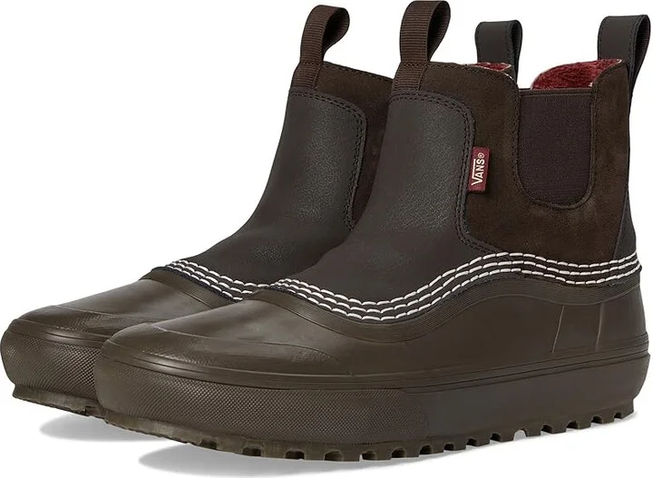 Vans U MTEtm Standard Mid Chelsea Waterproof Snow Shoes Brown/Gum : Men's 7.5 - Women's 9 Medium, Leather/Rubber