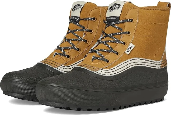 Vans U MTEtm Standard Mid Waterproof Snow Shoes Tan/Black : Men's 6 - Women's 7.5 Medium, Leather