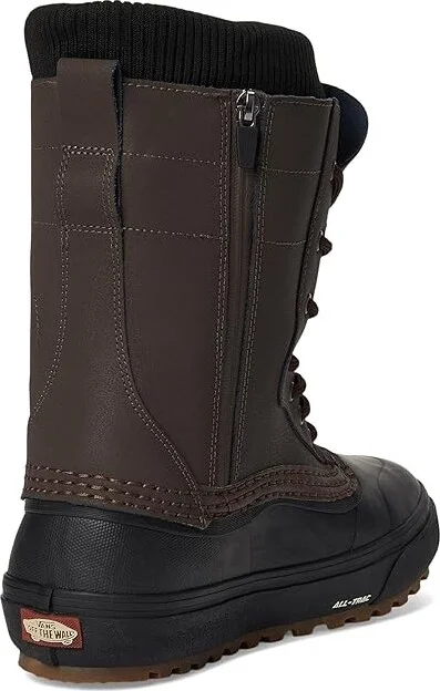 Vans U MTEtm Standard Zip Waterproof Snow Shoes Brown/Black : Men's 5.5 - Women's 7 Medium, Leather - Image 4