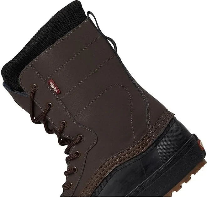 Vans U MTEtm Standard Zip Waterproof Snow Shoes Brown/Black : Men's 5.5 - Women's 7 Medium, Leather - Image 7