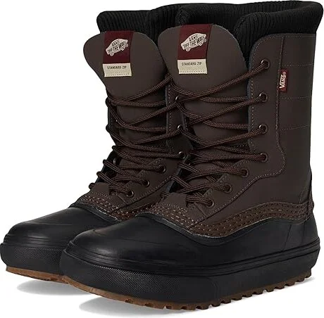 Vans U MTEtm Standard Zip Waterproof Snow Shoes Brown/Black : Men's 5.5 - Women's 7 Medium, Leather