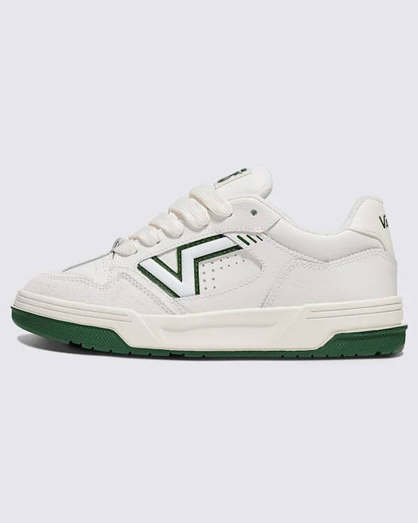 Vans Upland Shoes (Vintage Sport White / Douglas Fir Green) - 4.5 Boys 6.0 Women