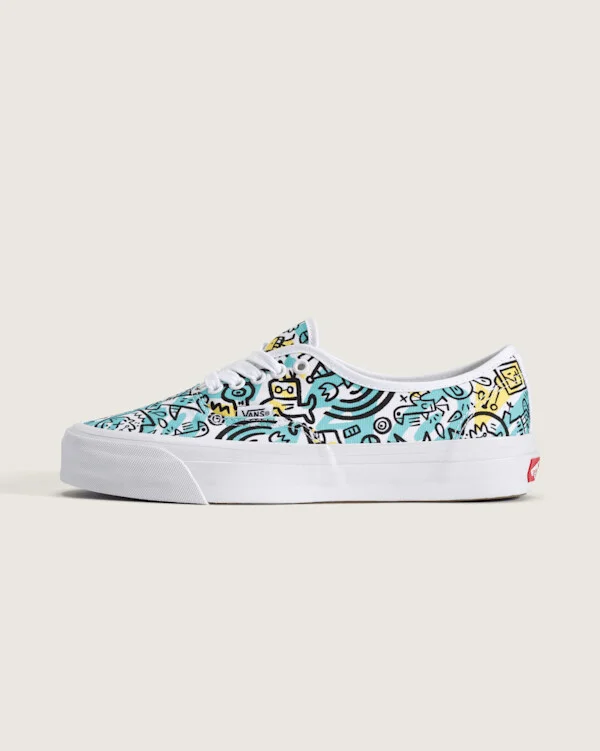 Vans Van Doren Approved X Brady Smith Authentic Shoes (Turquoise Blue) - 6.0 Boys / 7.5 Women