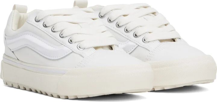 Vans White Knu Skool Mte-1 Sneakers - Image 4
