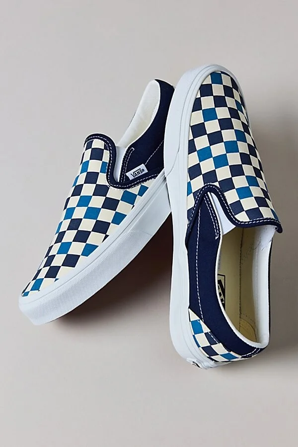 Tri/Tone Check Navy