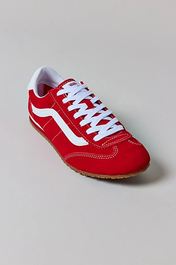 Vans Women's Super Lowpro Sneaker in Racing Red - Image 3