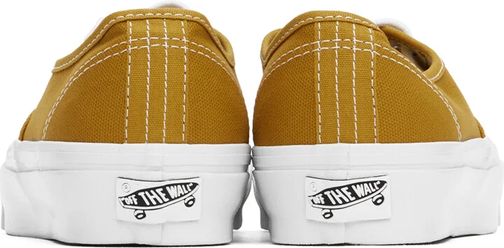 Vans Yellow Premium Authentic 44 Sneakers - Image 2