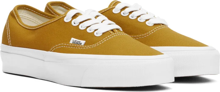 Vans Yellow Premium Authentic 44 Sneakers - Image 4