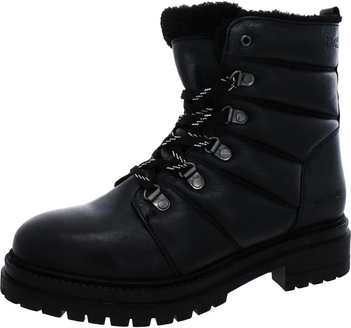 Vantage Womens Leather Quilted Winter & Snow Boots