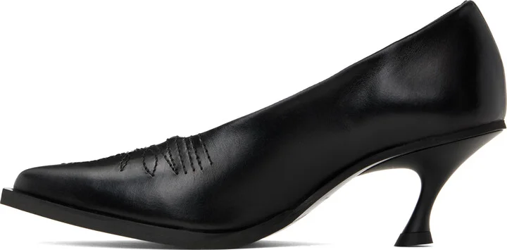VAQUERA Black Cowgirl Kitten Heels - Image 3