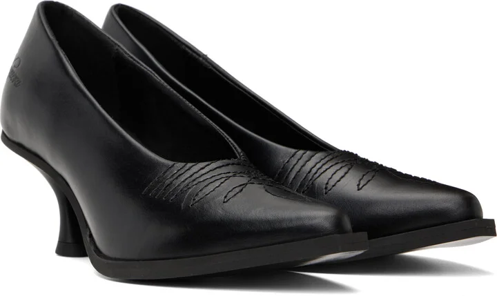 VAQUERA Black Cowgirl Kitten Heels - Image 4