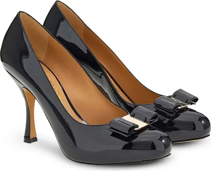 Vara 100mm leather pumps - Image 2