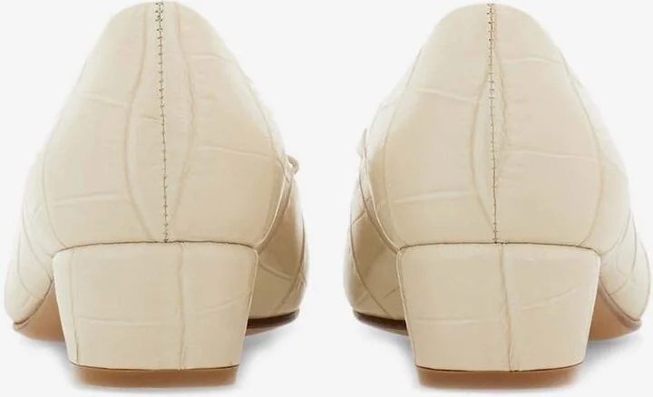 Vara 30 Croc-Embossed Leather Pumps - Image 2