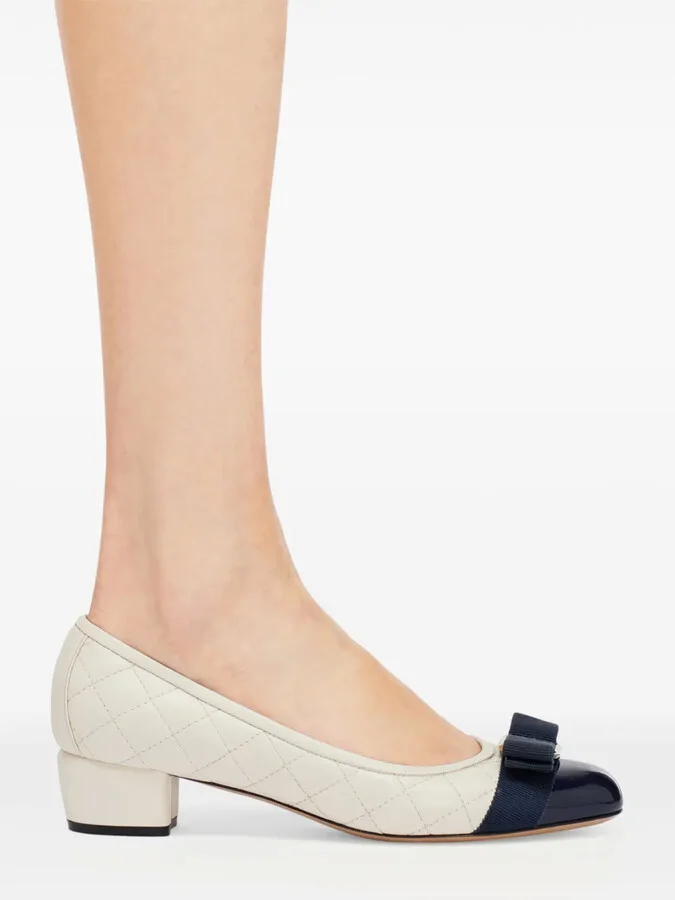 Vara 30mm quilted pumps - Image 5