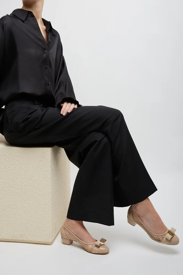 Vara beige mesh pumps - Image 2