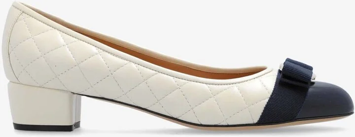 Vara Bow 30 Quilted Leather Pumps