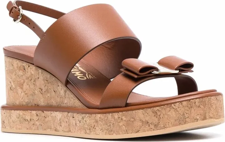 Vara Bow 55mm wedge sandals - Image 2