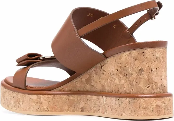 Vara Bow 55mm wedge sandals - Image 3
