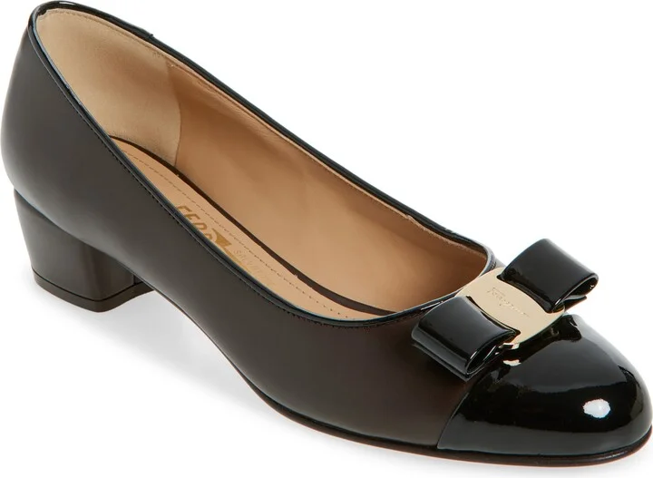 Vara Bow Cap Toe Pump