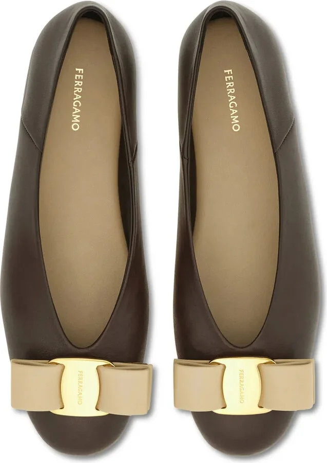 Vara bow-detail ballet flats - Image 4
