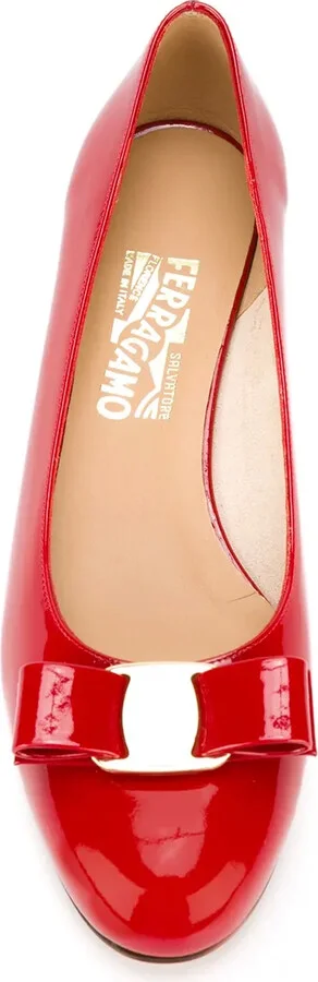 Vara bow-detail leather pumps - Image 4