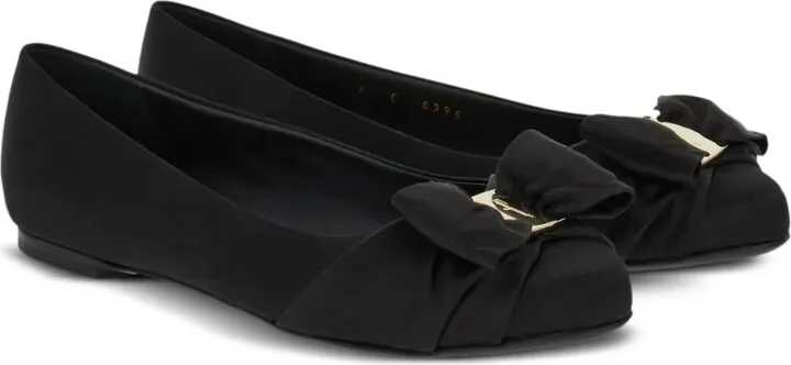 Vara bow-detailing leather ballerinas - Image 2