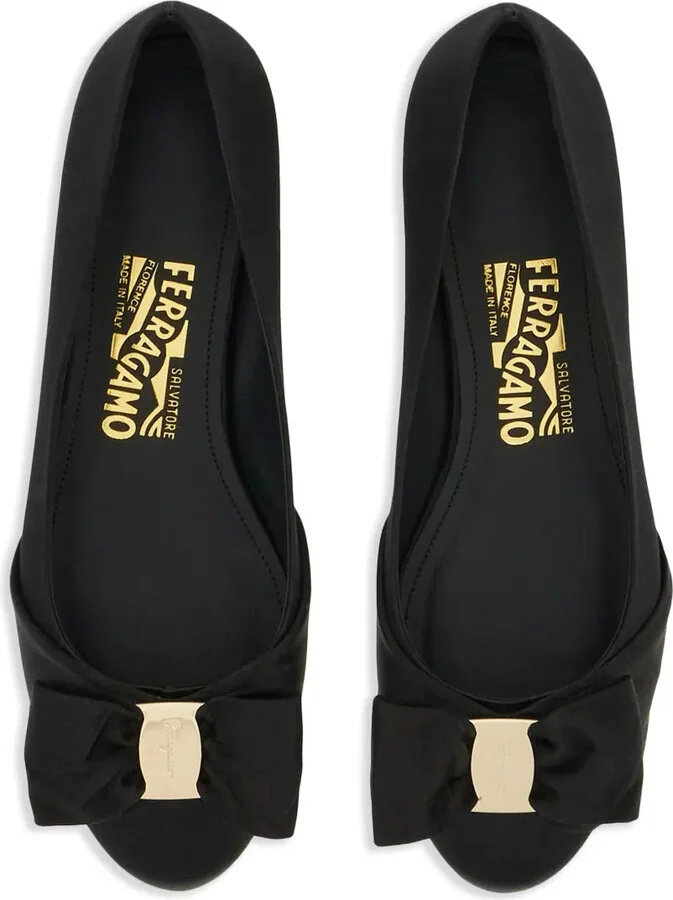 Vara bow-detailing leather ballerinas - Image 4