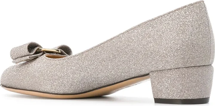 Vara bow glitter pumps - Image 3