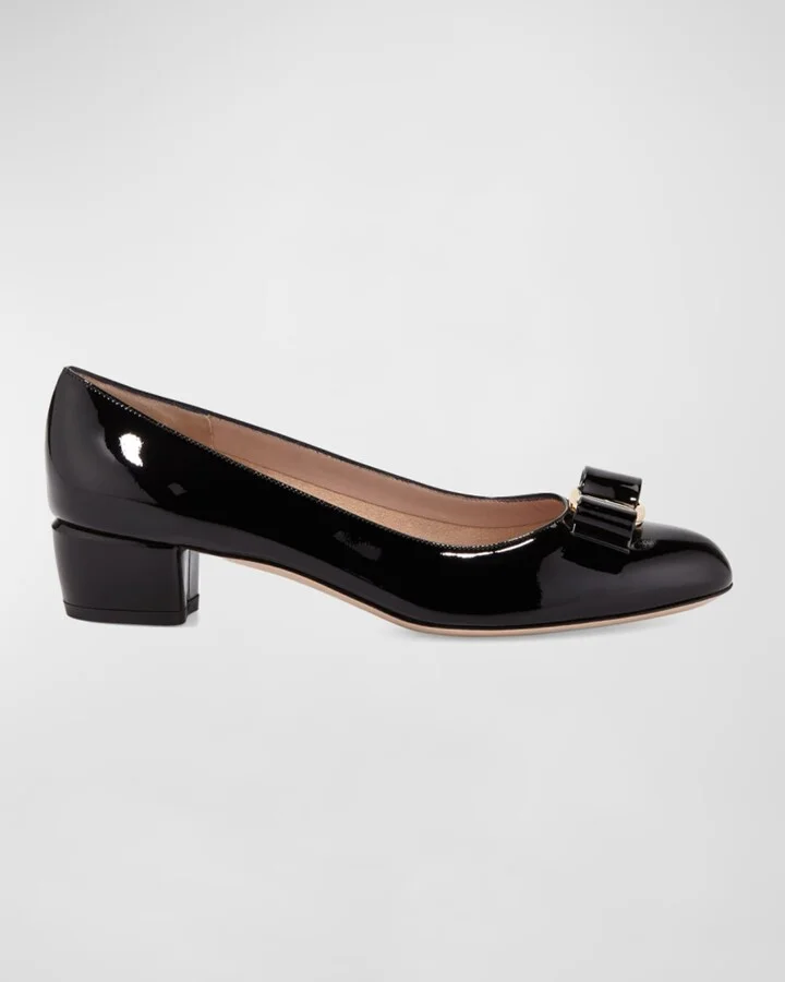 Vara Bow Leather Low Pumps - Image 5