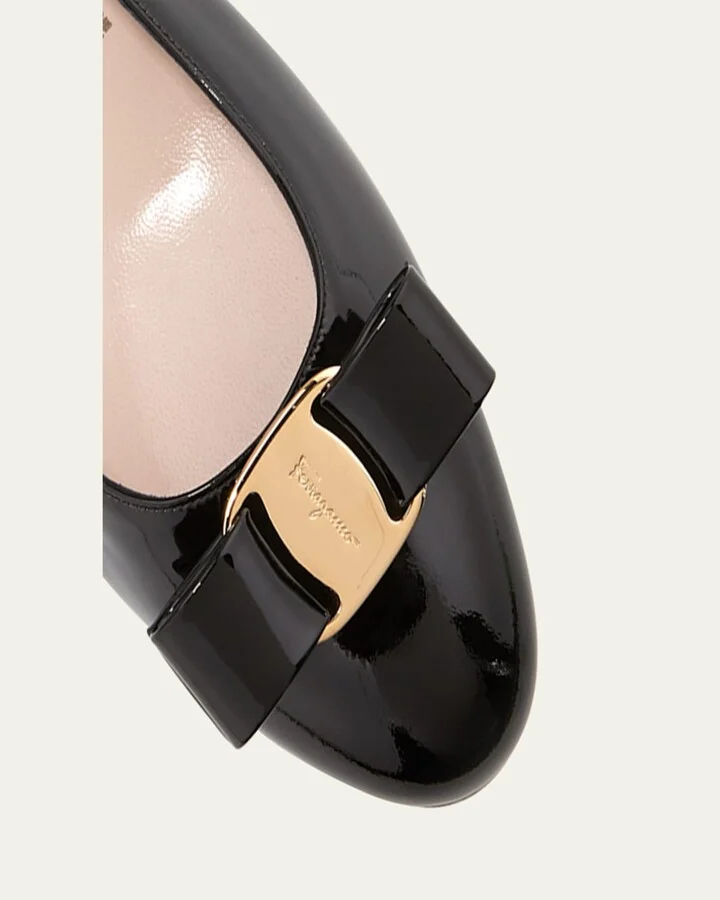 Vara Bow Leather Low Pumps - Image 2