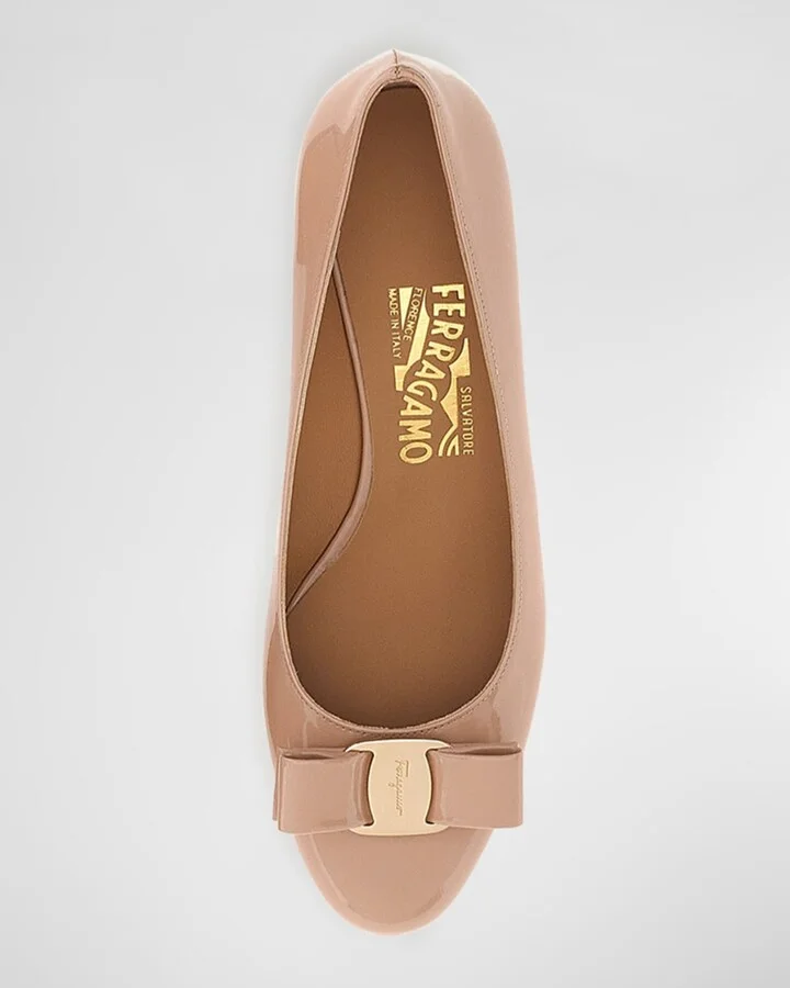 Vara Bow Leather Low Pumps - Image 2